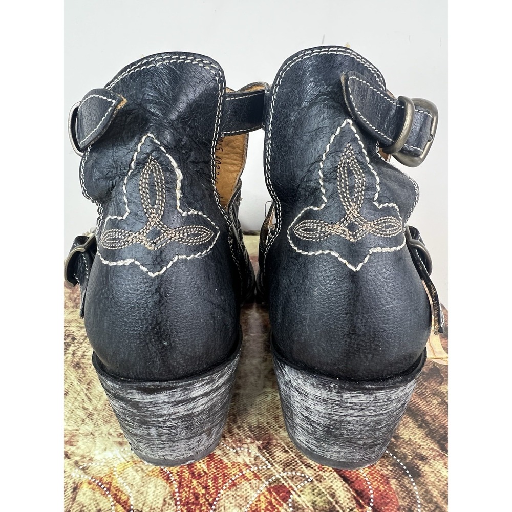 Old Gringo 8B Joy Black Ankle Western Shoe Boots Leather BL1892-4 - Picture 5 of 8